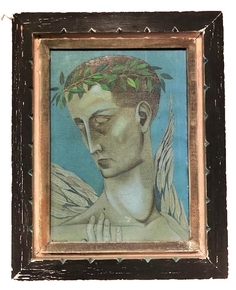 Richard Wilt, Caesar, American Mid-Century Modern O/C Painting, Ca. 1960s In Good Condition For Sale In New York, NY
