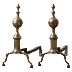 Richard Wittingham Federal Andirons, c.1800