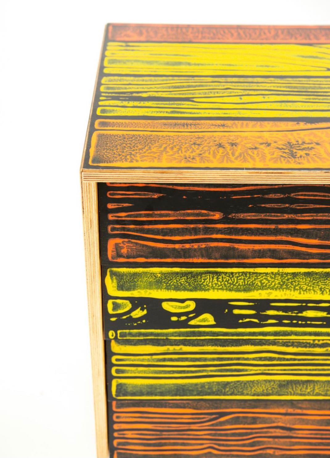 Post-Modern Richard Woods Wrongwood Chest of Drawers, Established & Sons, UK, 2007 For Sale