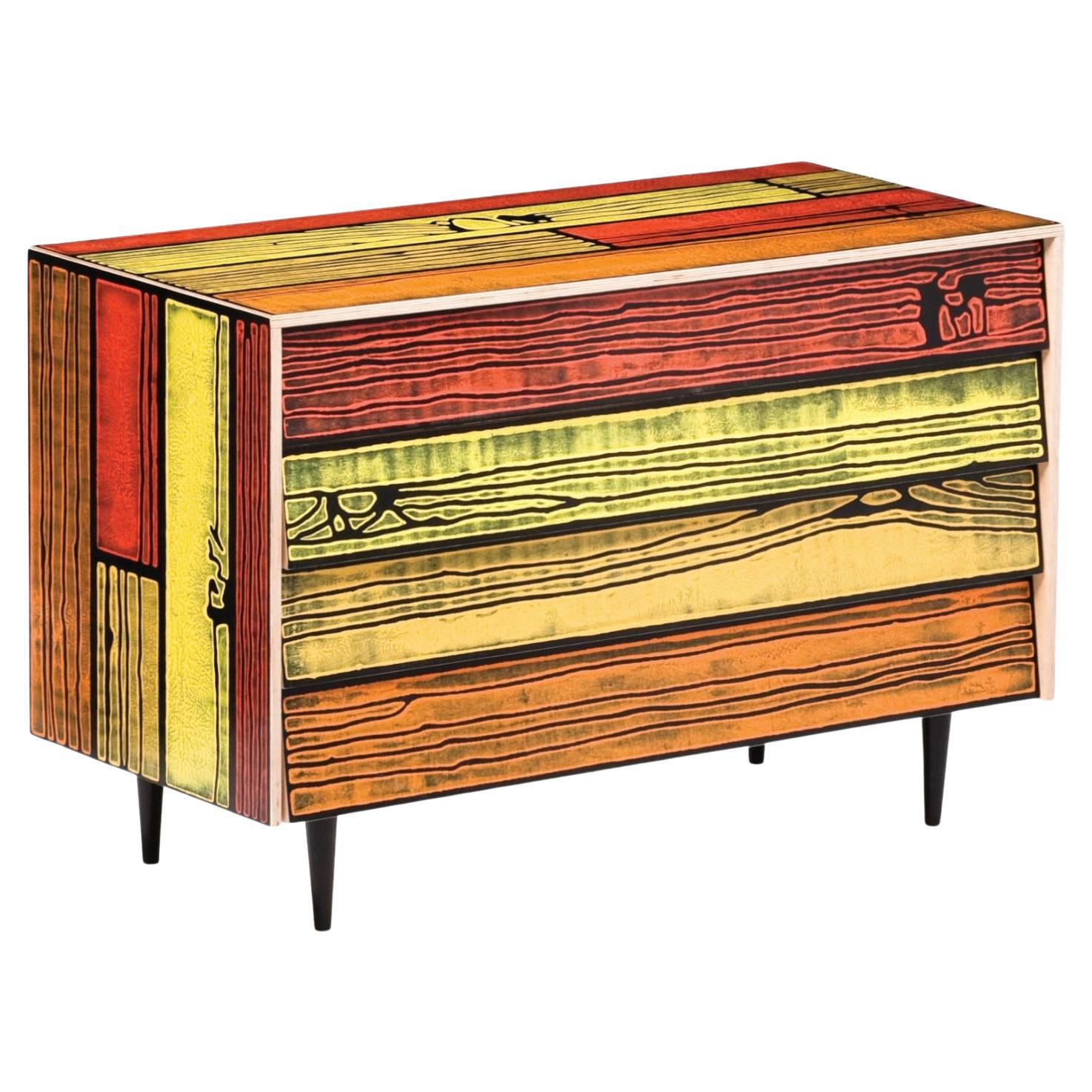 Richard Woods Wrongwood Chest of Drawers, Established & Sons, UK, 2007 For Sale