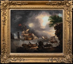 Britische Royal Navy in einer Fischerei, 18. Jahrhundert  