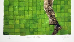 Richard Yarde "Savoy: Air Steps", stampa giclée in edizione limitata su carta fine art.