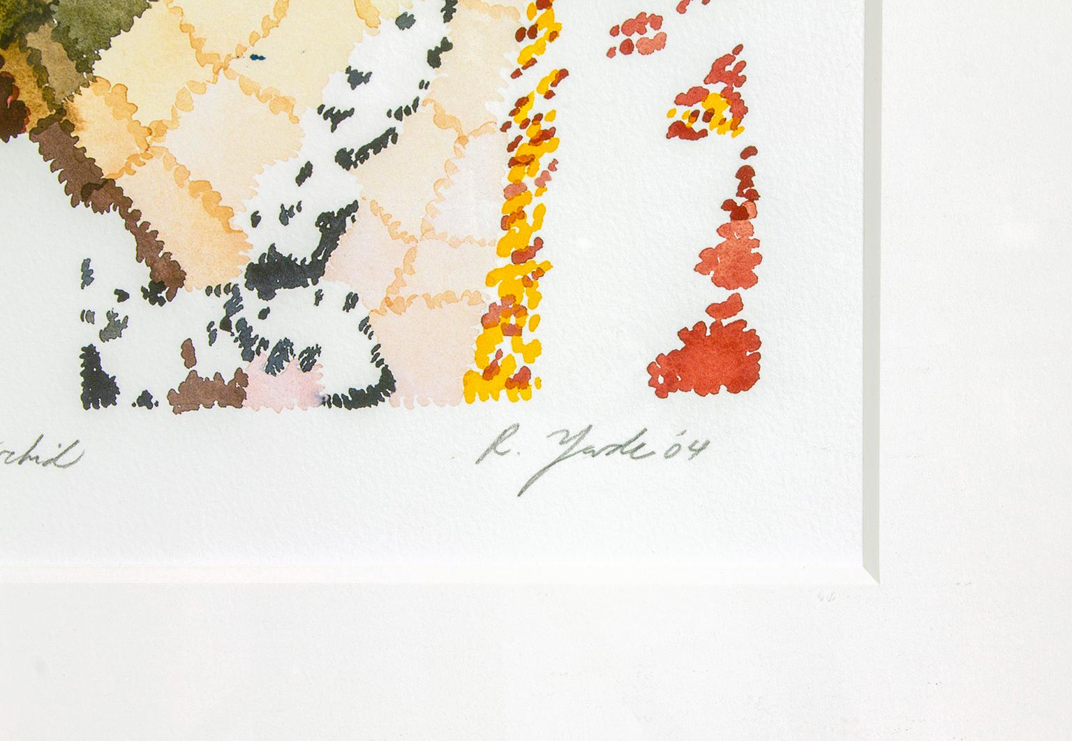giclé « The White Orchid » (Le orchidée blanc) en édition limitée sur papier d'art de Richard Yarde en vente 3