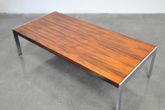 Richard Young for Merrow Associates Rosewood and Chrome Coffee Table