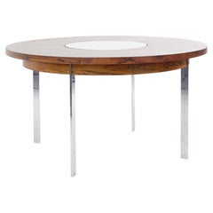 Richard Young Mid Century Round Rosewood Lazy Susan Dining Table