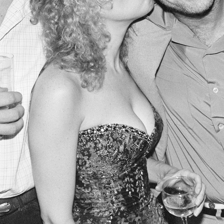 Christopher Reeve, Bette Midler and Jack Nicholson, London, 1978, Photography - Gray Black and White Photograph by Richard Young