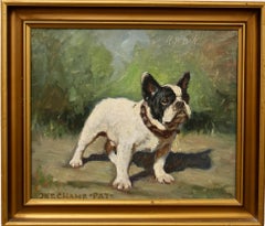 Portrait of a French Bulldog, International Champion "Pat", Signed