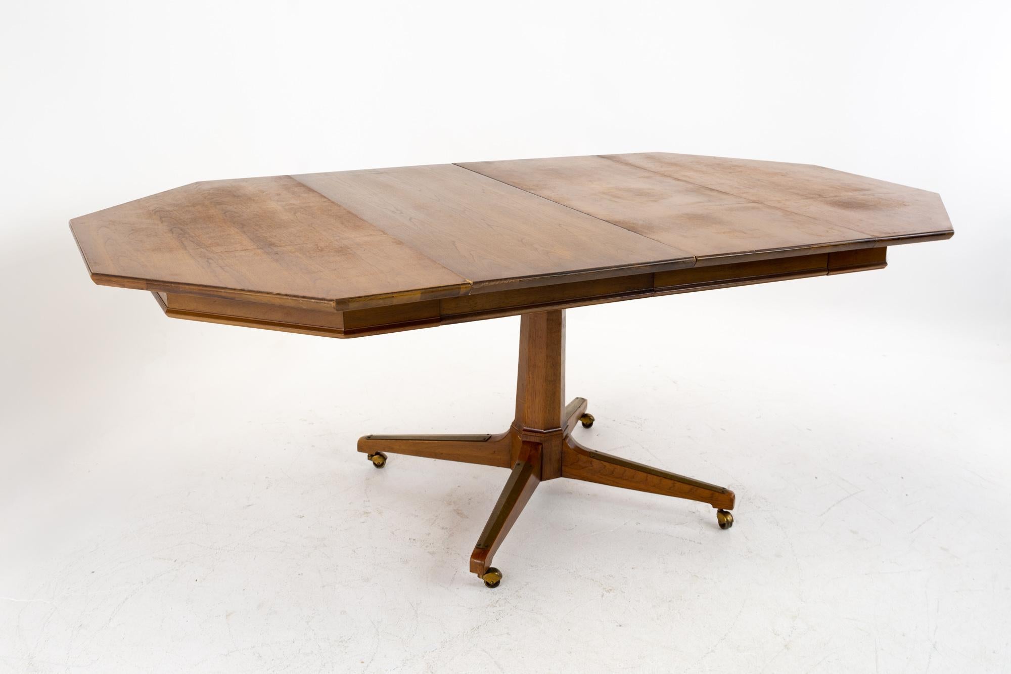 Richardson Midcentury Walnut Octagonal Dining Table 4