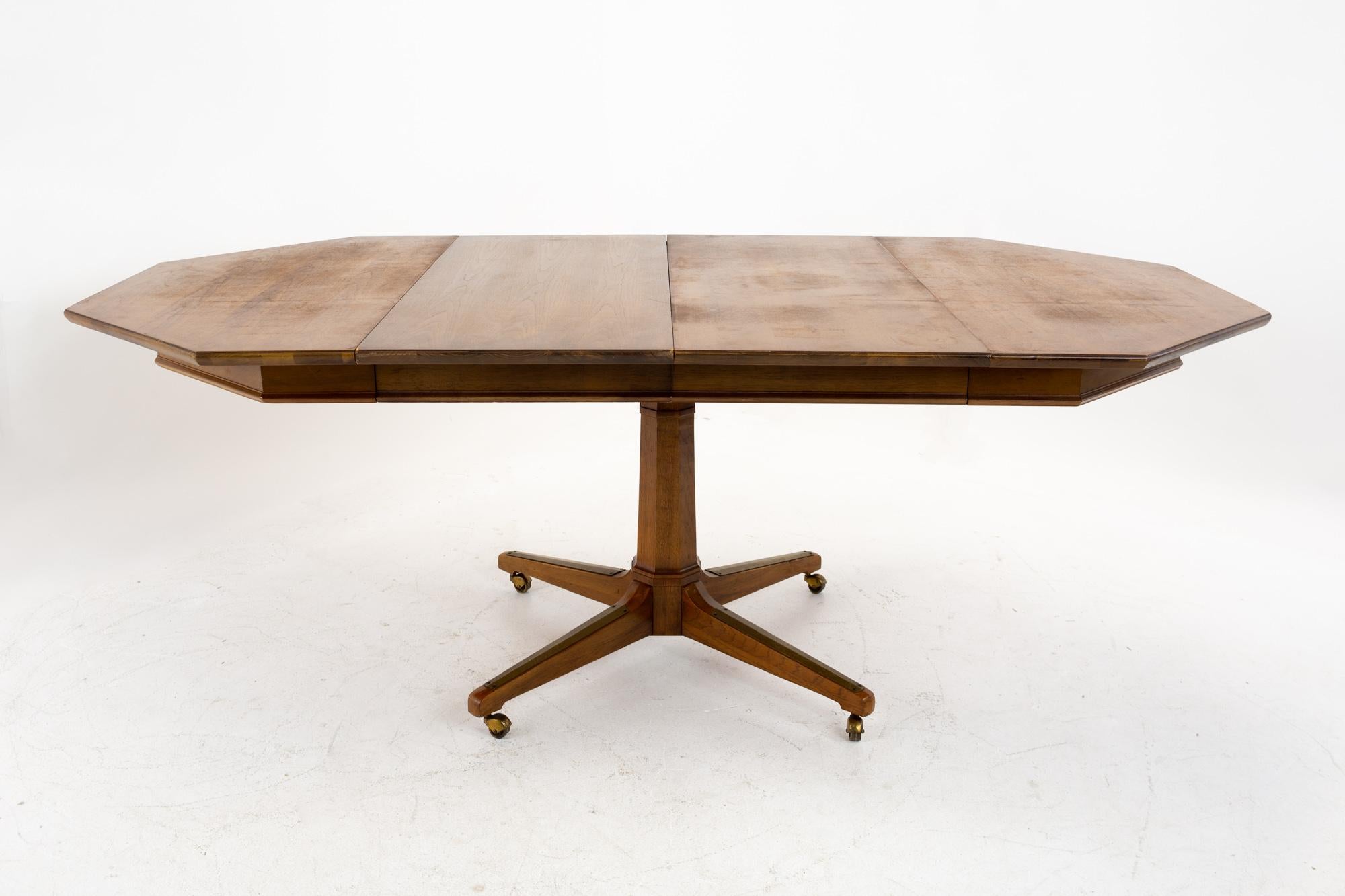 Richardson Midcentury Walnut Octagonal Dining Table 7