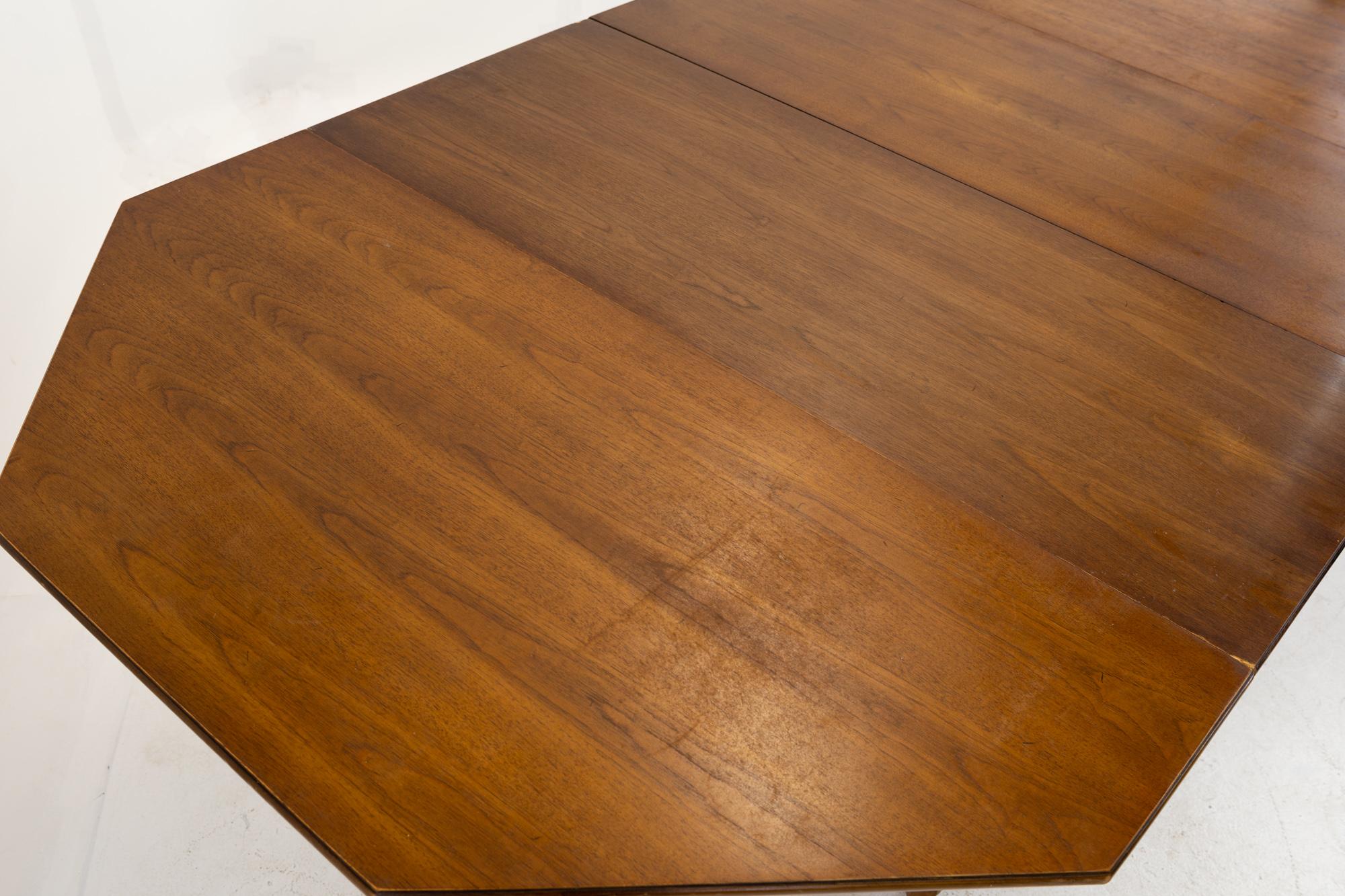 Richardson Midcentury Walnut Octagonal Dining Table 9