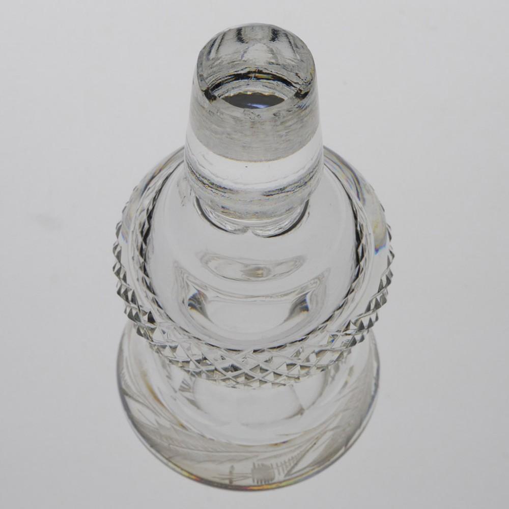 Glass Richardson Thistle Decanter, c1900 For Sale