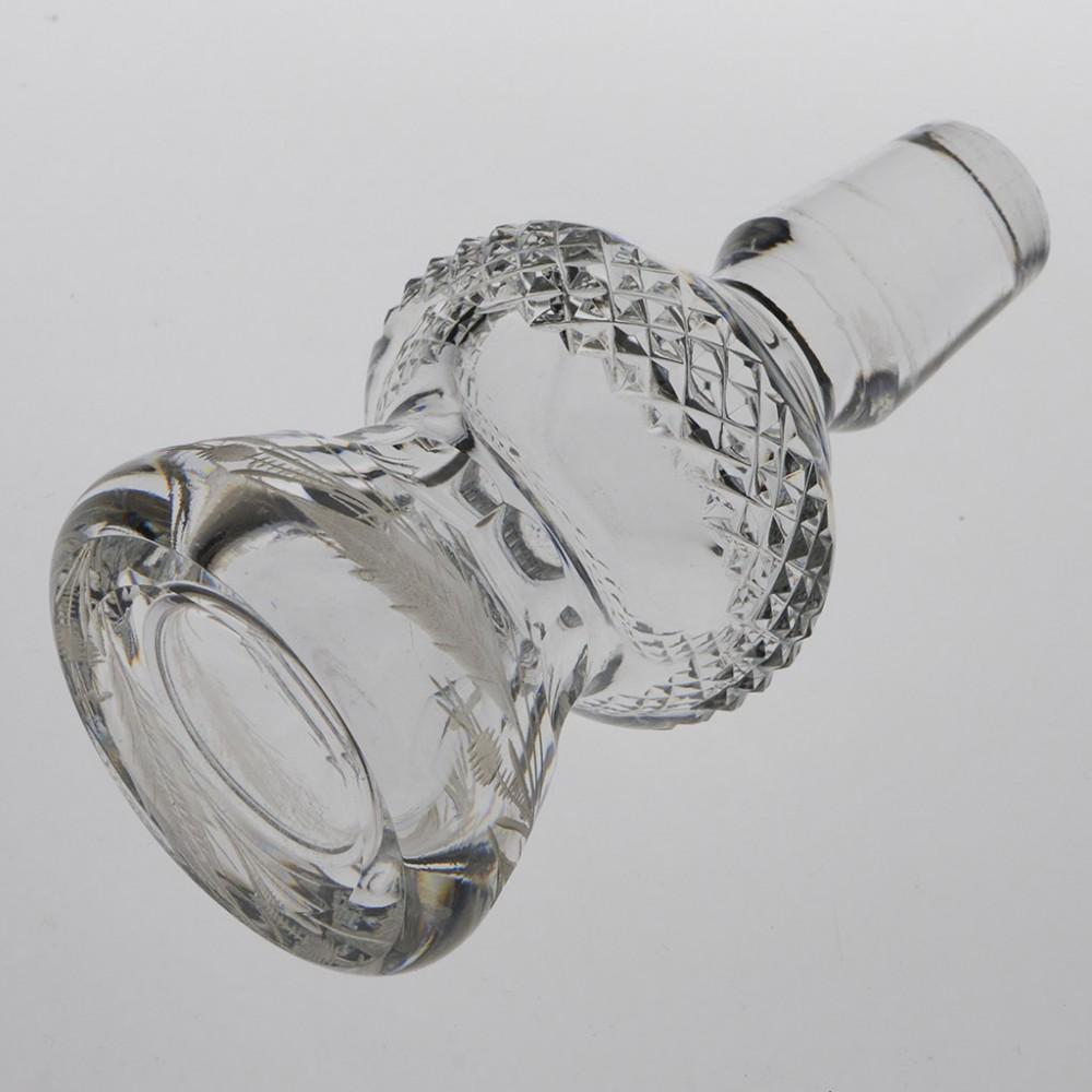 Richardson Thistle Decanter, c1900 In Good Condition For Sale In Tunbridge Wells, GB