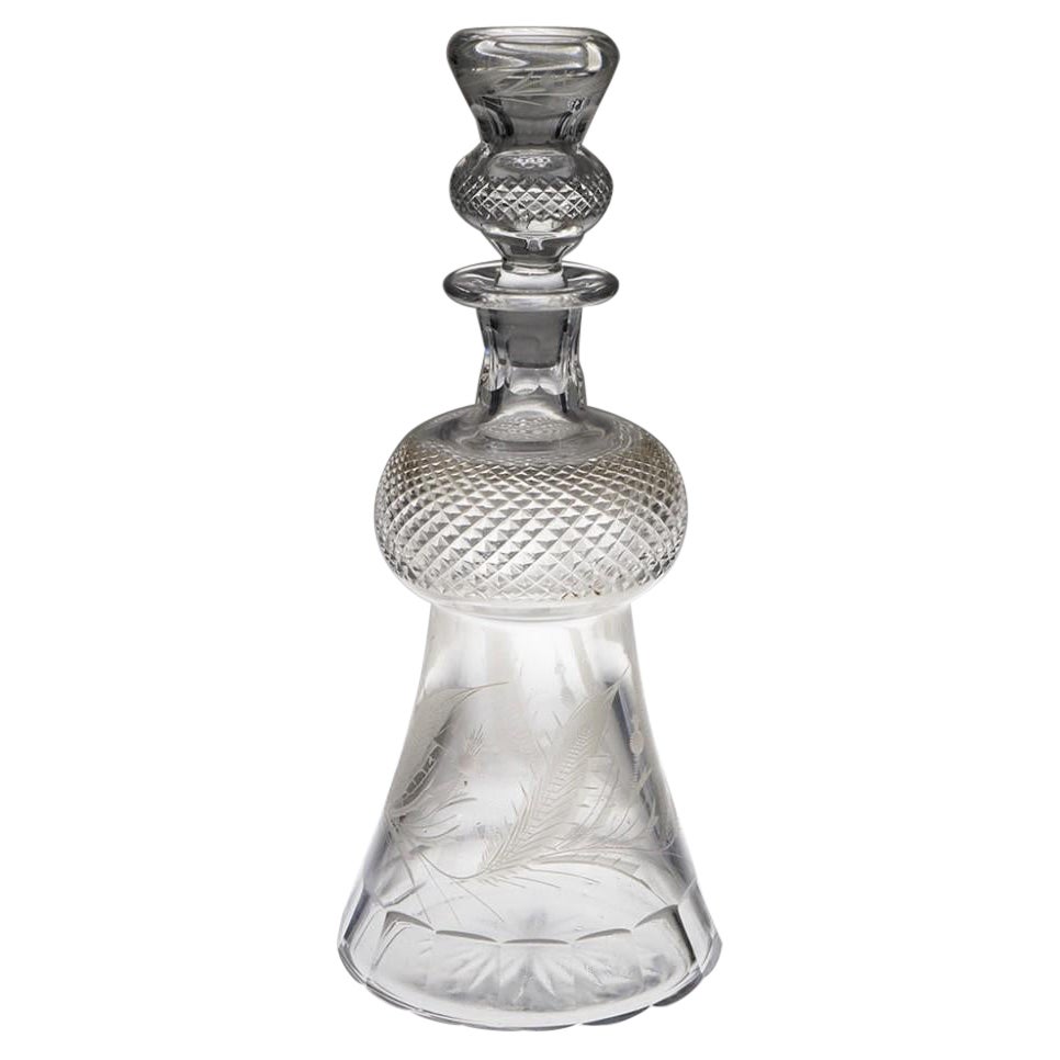 Richardson Thistle Decanter, c1900