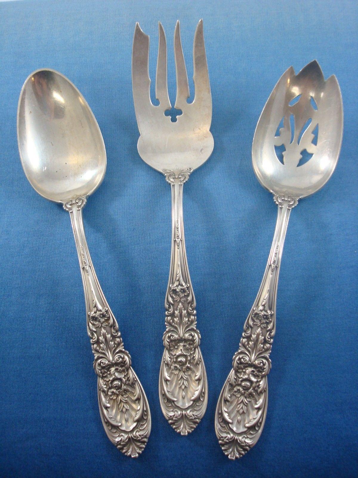 Richelieu by International Sterling Silver Flatware Set for 12 Service 77 Pieces For Sale 2