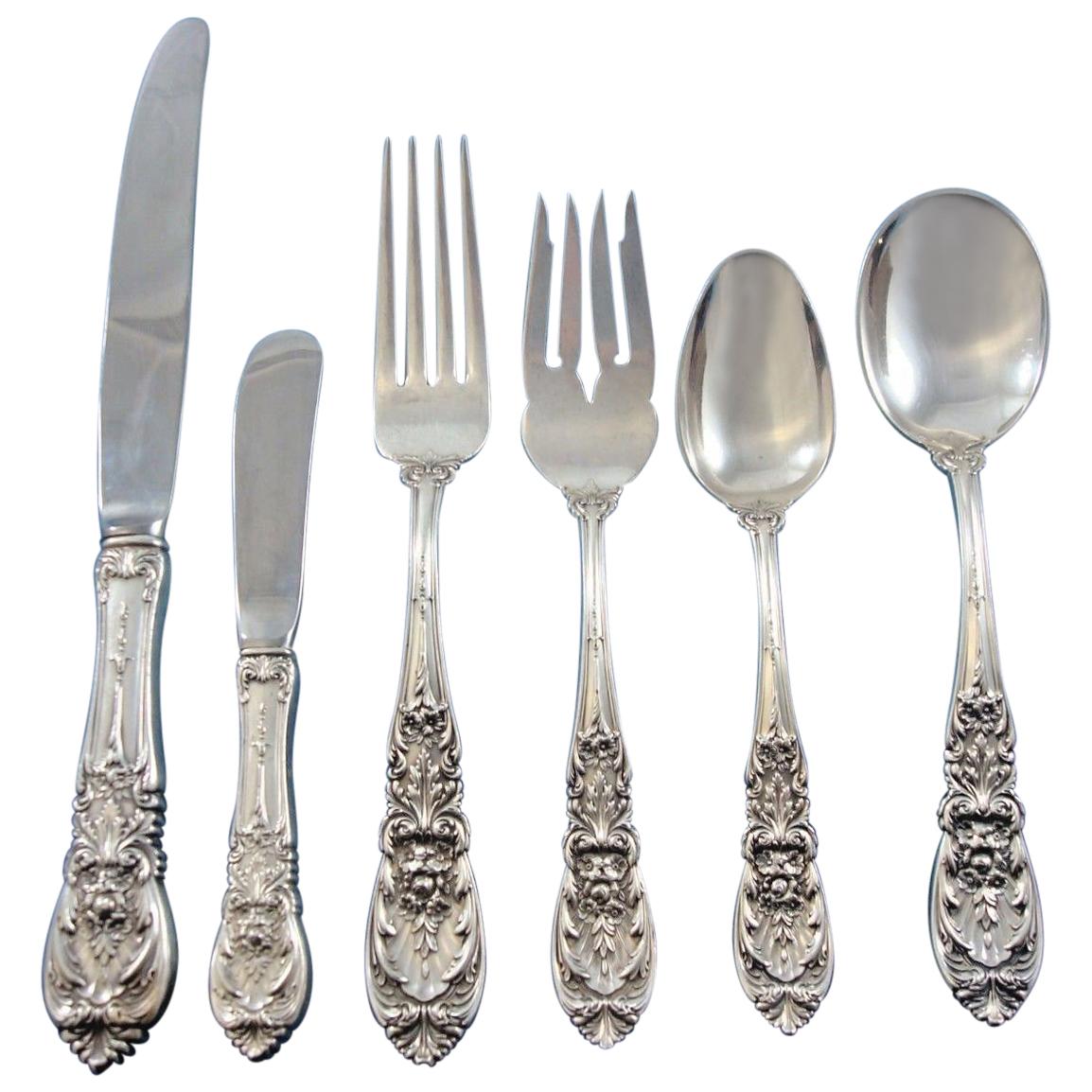 Richelieu by International Sterling Silver Flatware Set for 12 Service 77 Pieces For Sale