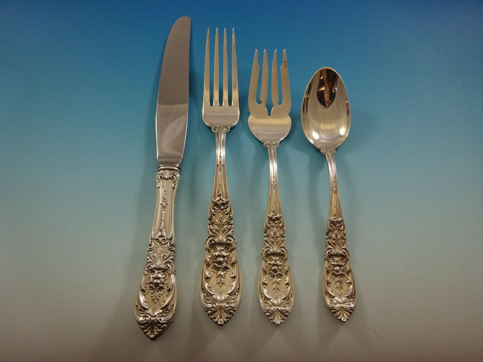 Richelieu by International Sterling Silver Flatware Set For 8 Service 42 Pcs In Excellent Condition For Sale In Big Bend, WI