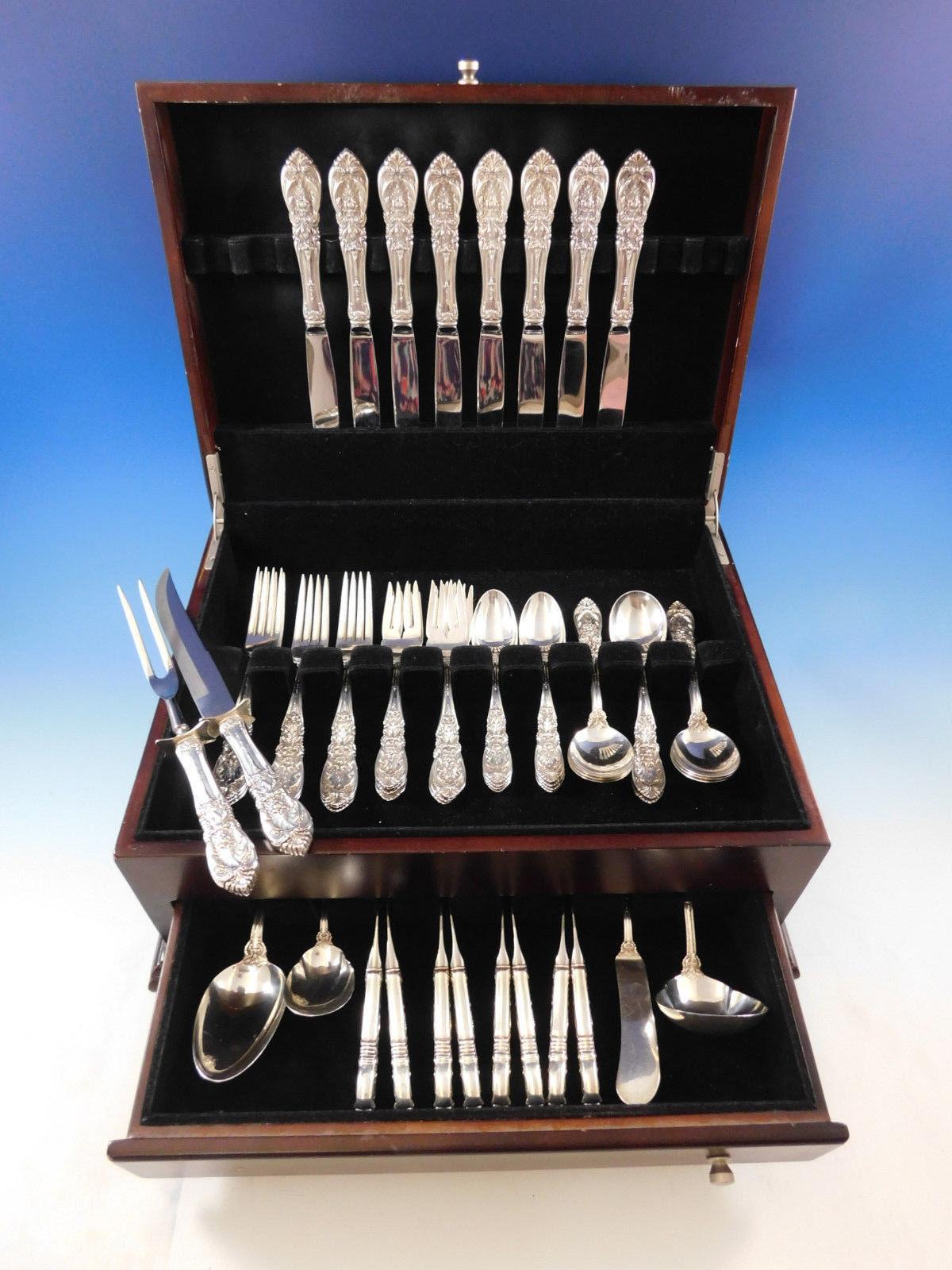 Richelieu by International sterling silver flatware set, 54 pieces. This set includes:

Eight knives, 9 1/4