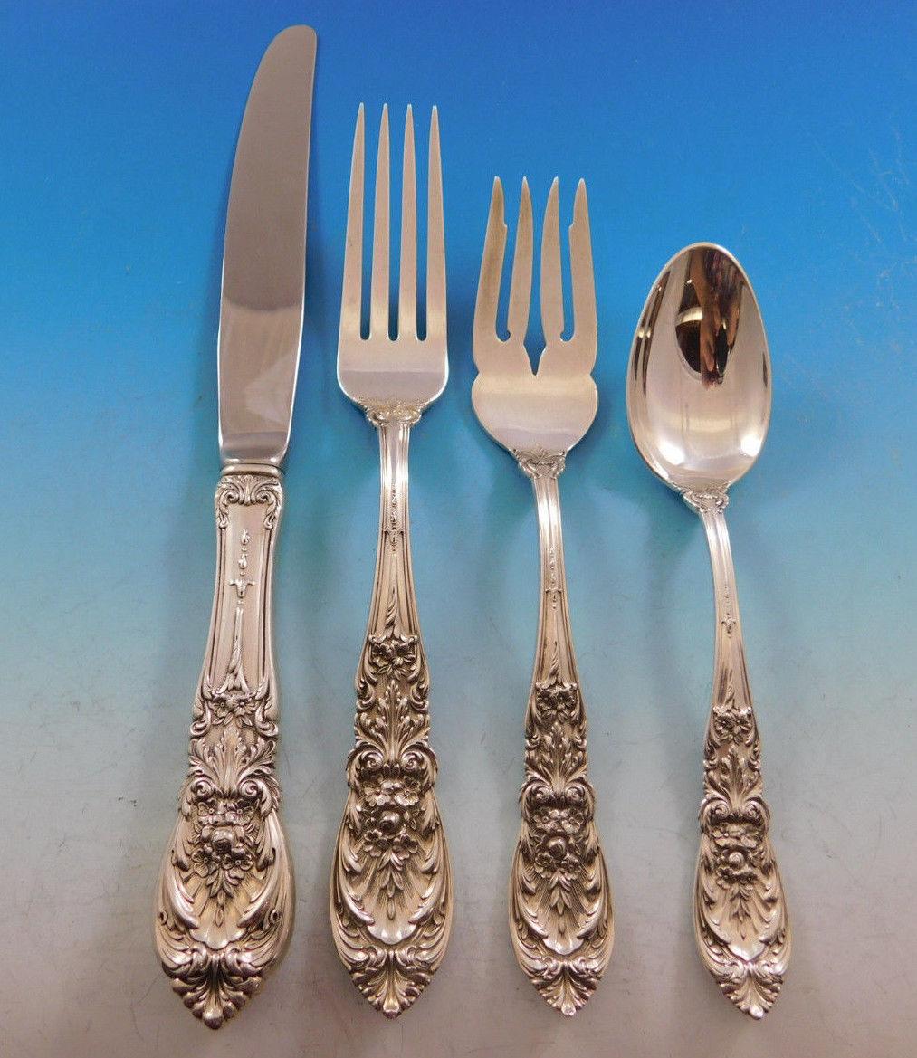Richelieu by International Sterling Silver Flatware Set for 8 Service 54 Pieces In Excellent Condition For Sale In Big Bend, WI