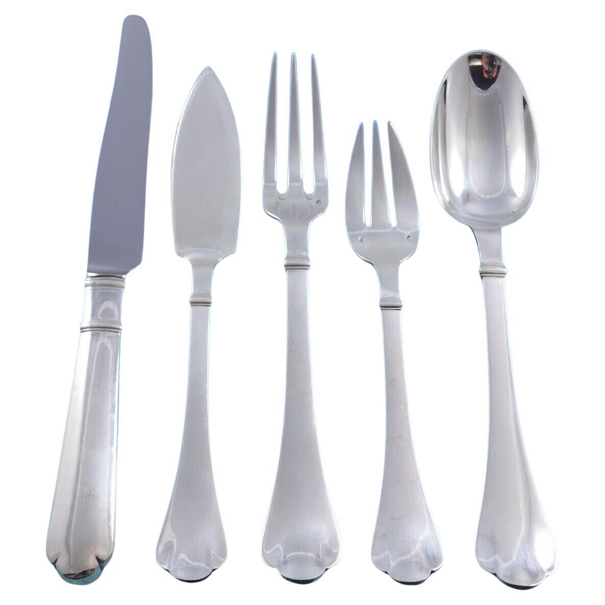 Richelieu by Puiforcat Cubertería francesa de plata de ley Servicio de cena 20 piezas