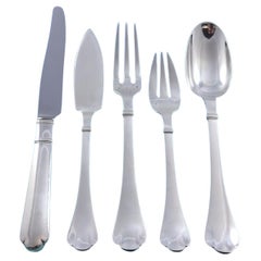 Richelieu by Puiforcat Cubertería francesa de plata de ley Servicio de cena 20 piezas