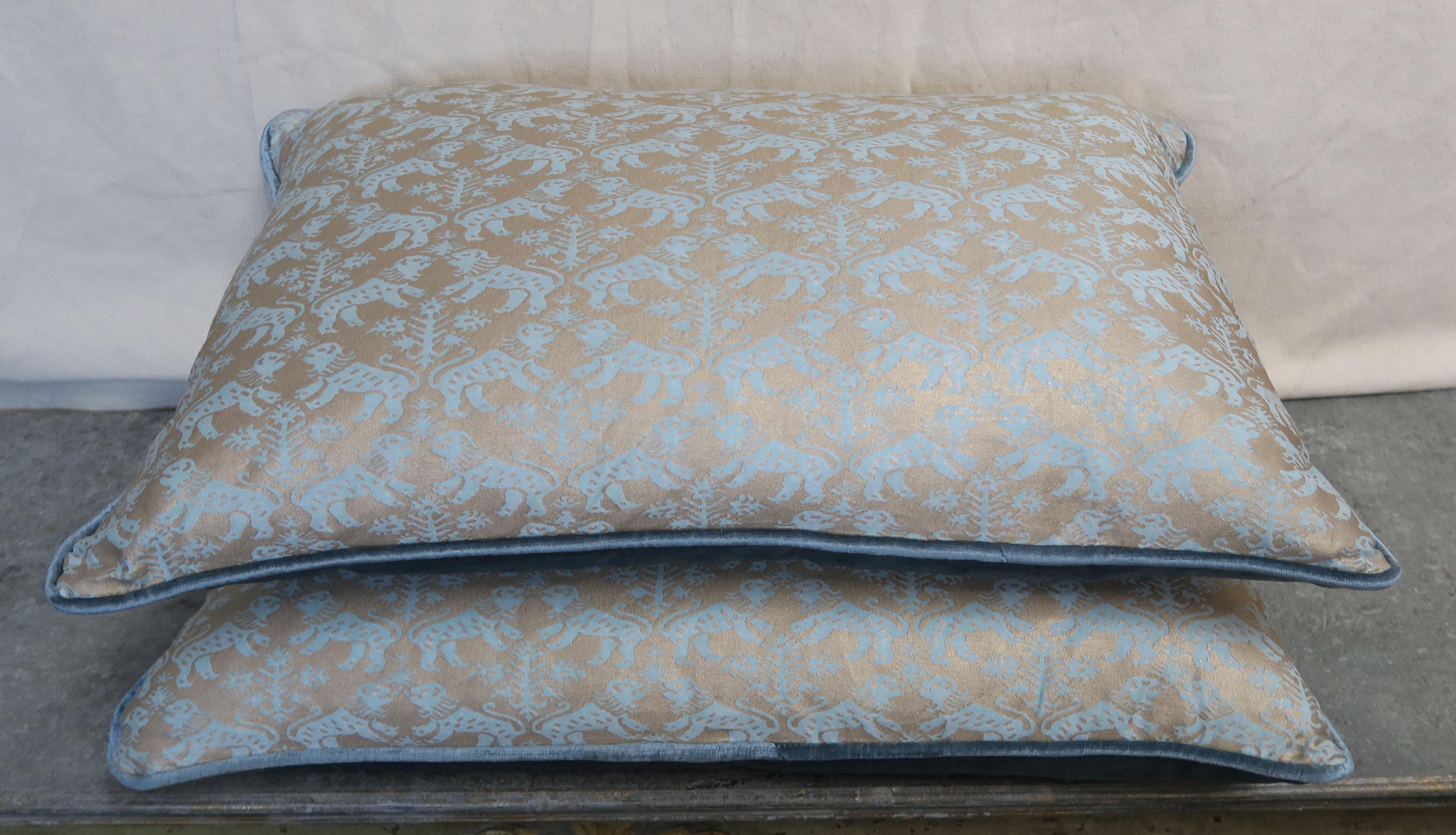 Baroque Richelieu Fortuny Textile Pillows, Pair