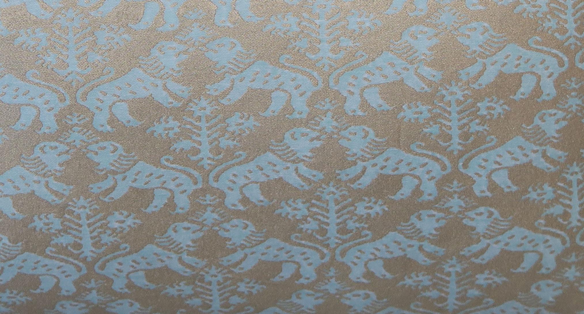 Italian Richelieu Fortuny Textile Pillows, Pair