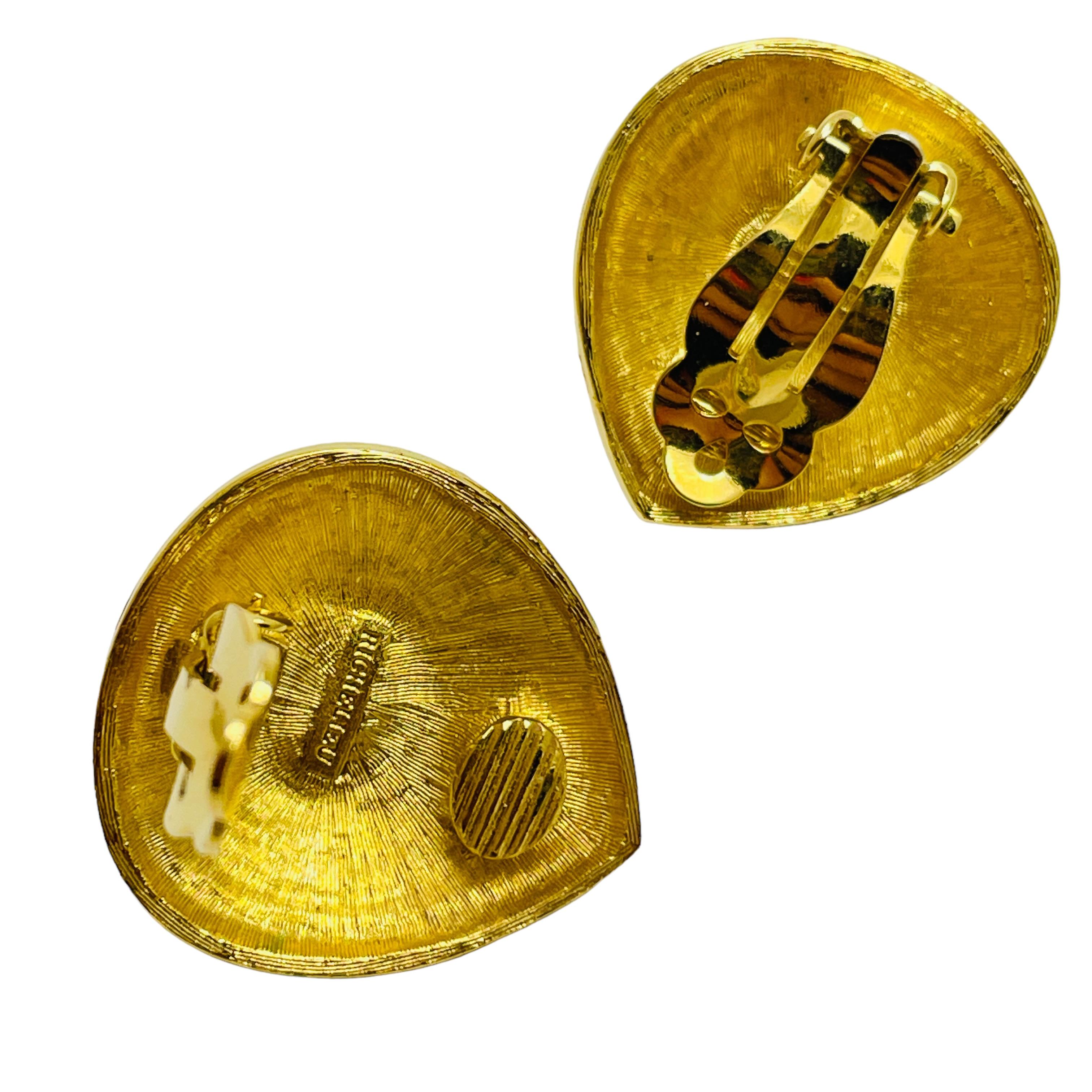 richelieu earrings pearl gold