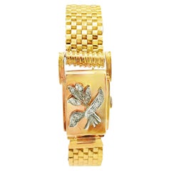 Richelieu Swiss Watch in 14K Yellow Gold Manual Wind Hidden Dial