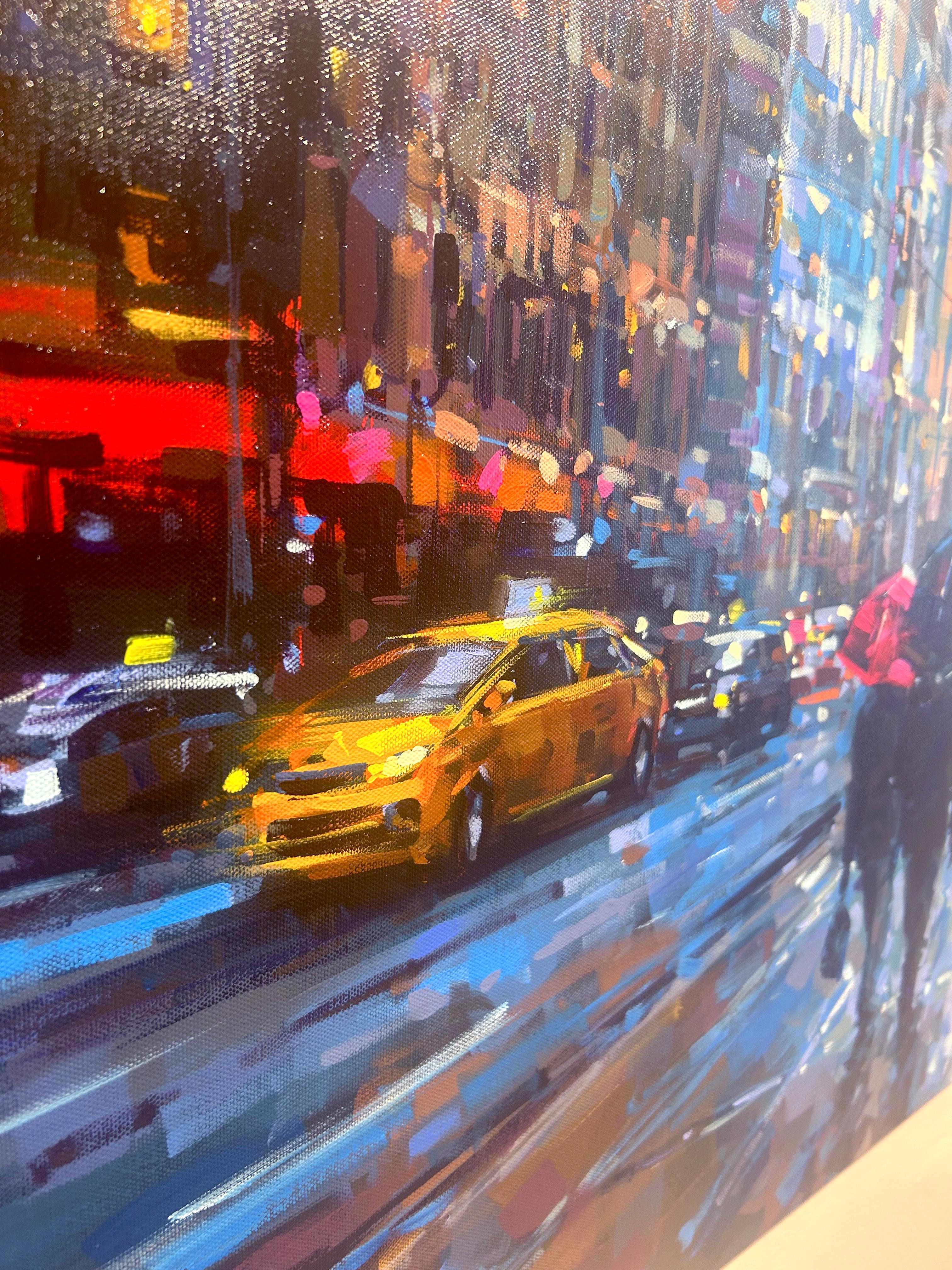 Richell Castellon, „Stadt Synergy“, 30x40 Farbe Manhattan New York Ölgemälde  im Angebot 6