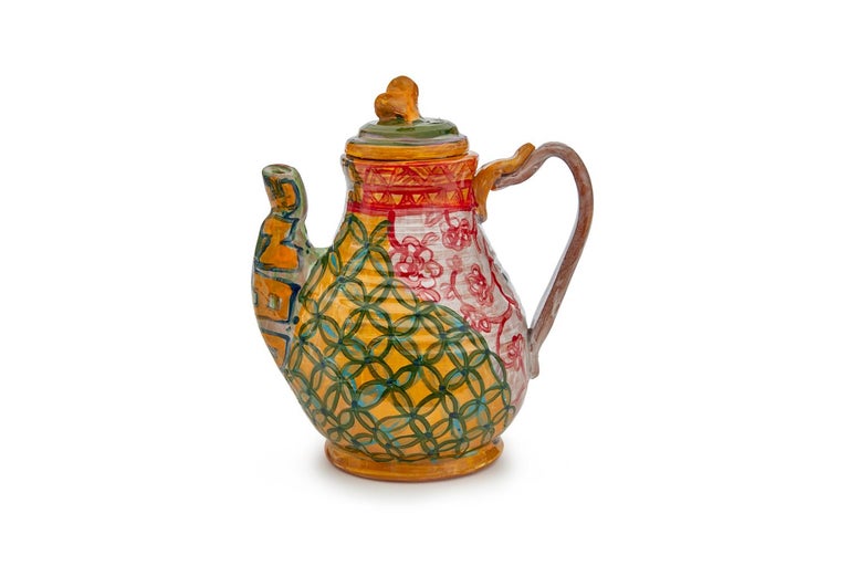 Richie Havens Teapot in Glazed Ceramic by Roberto Lugo at 1stDibs