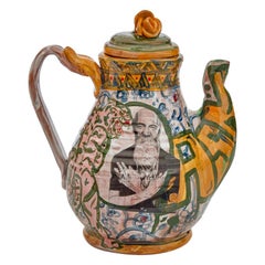 Richie Havens Teapot in Glazed Ceramic by Roberto Lugo