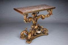 Richly carved Italian wall console, circa 1900