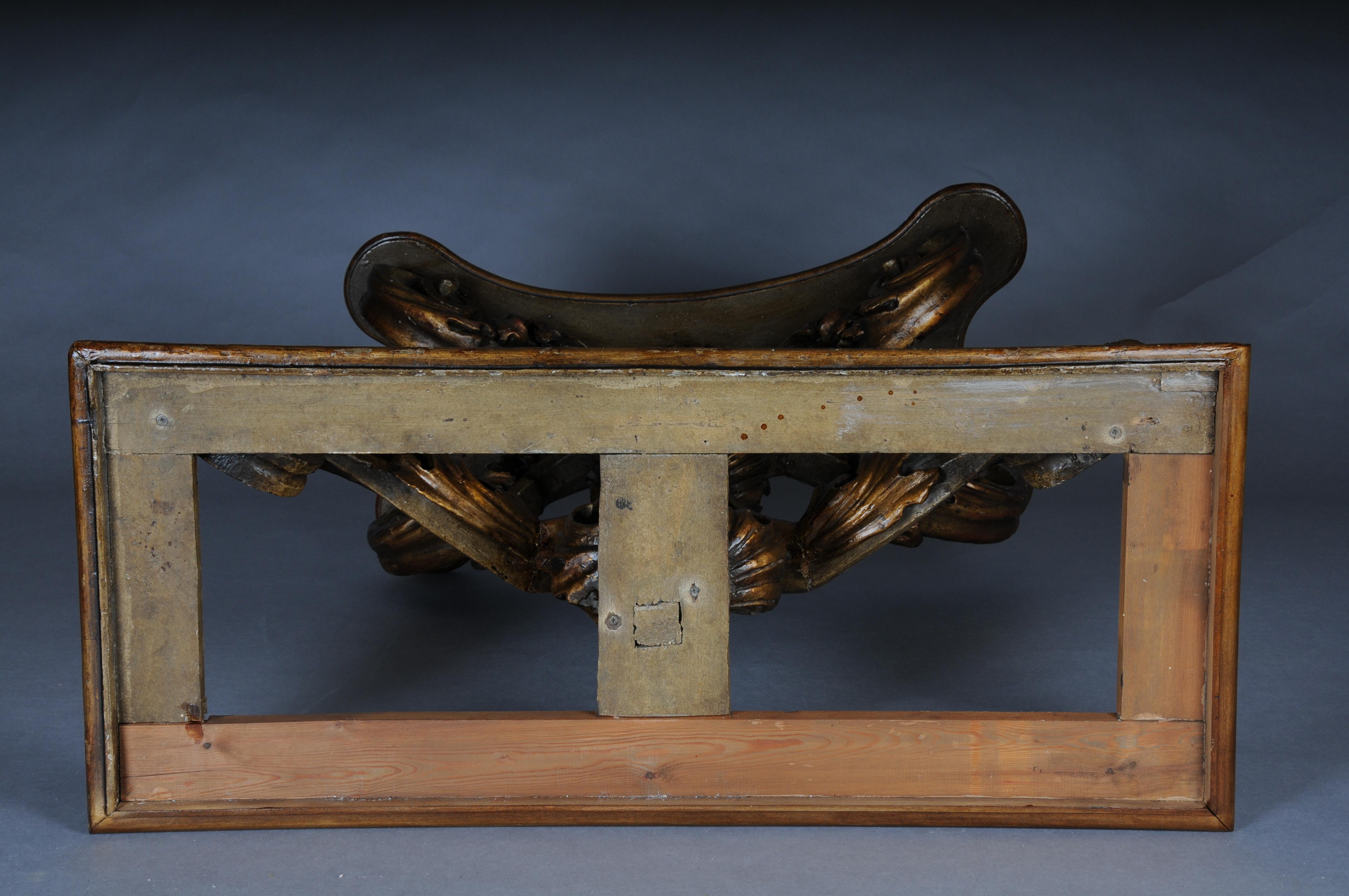 Console murale italienne richement sculptée, vers 1900 en vente 14