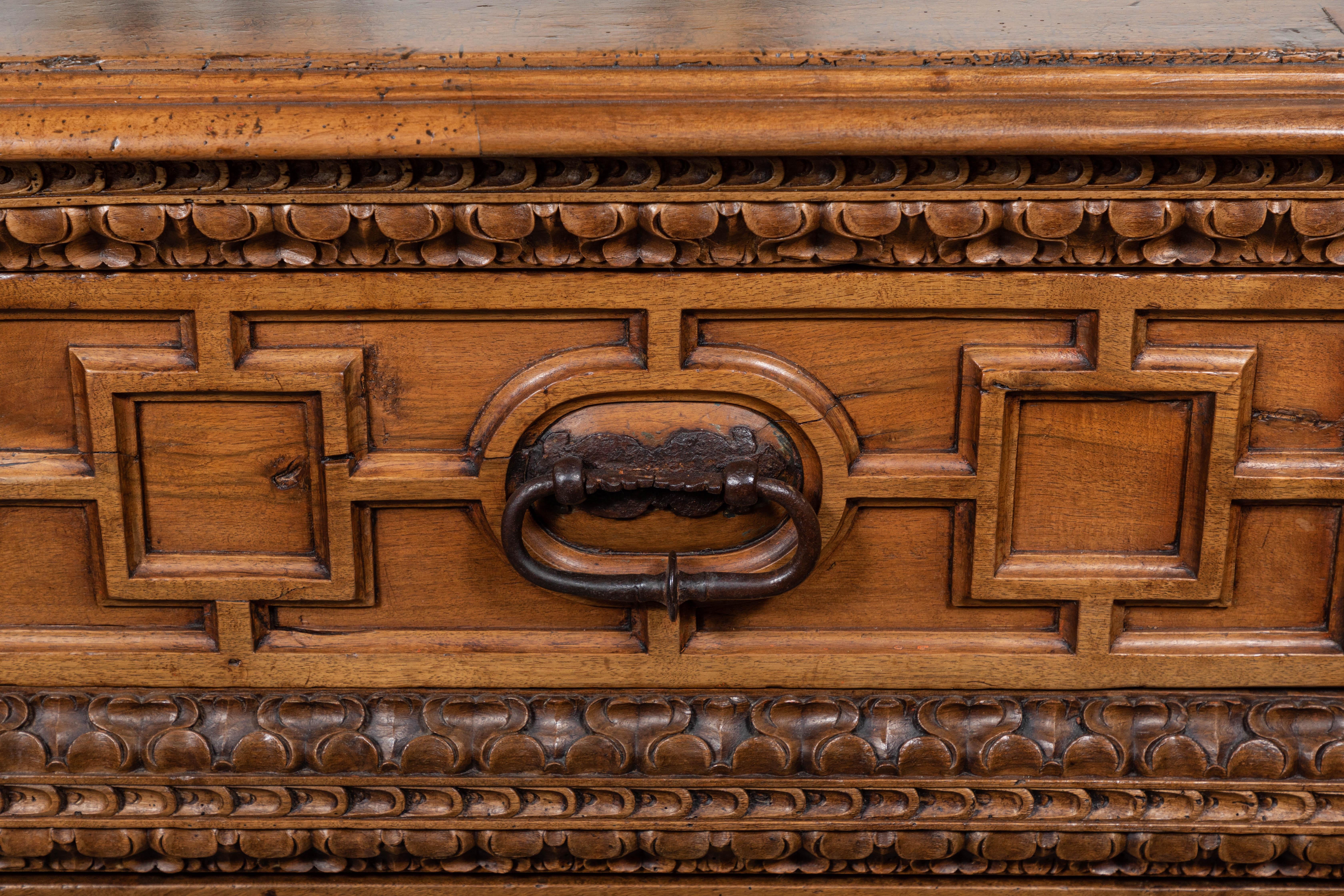 Richly Carved, Period, Spanish Commode In Good Condition In Newport Beach, CA