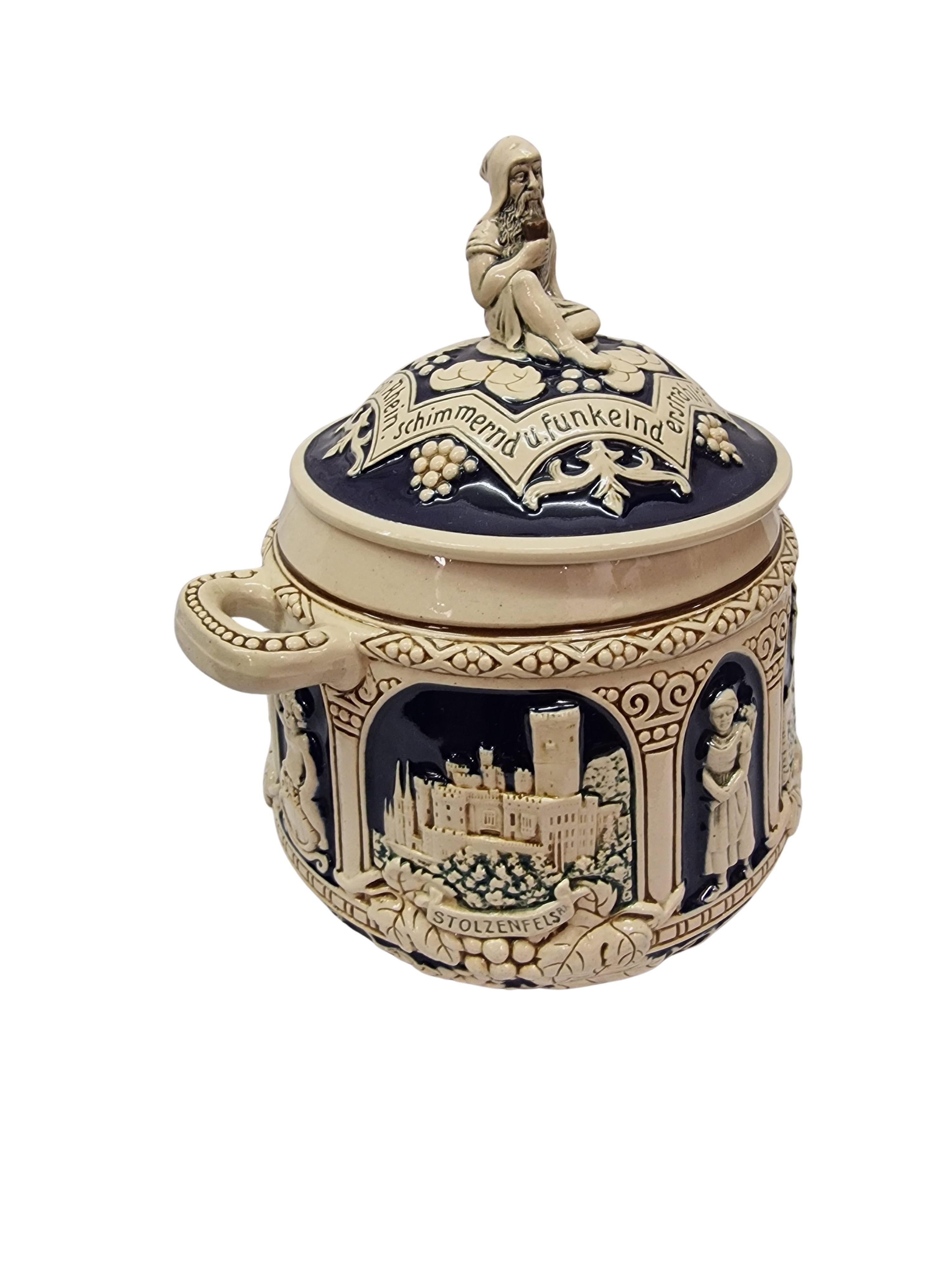 Reich verzierte Schlossbowlenschale, Marzi & Remy, Zwergbacchus 1930er Jahre, Deutschland im Angebot 6