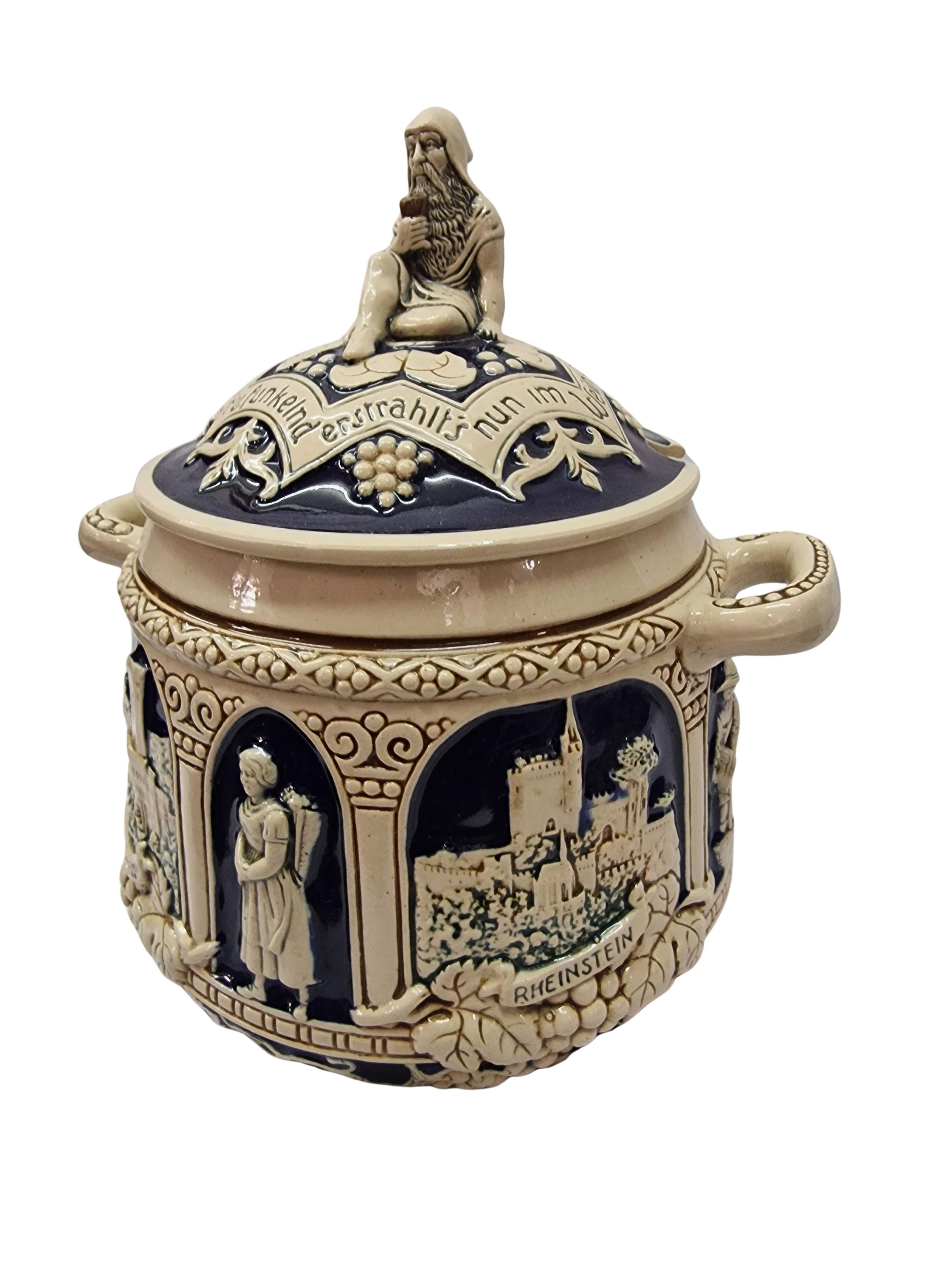 Reich verzierte Schlossbowlenschale, Marzi & Remy, Zwergbacchus 1930er Jahre, Deutschland im Angebot 7