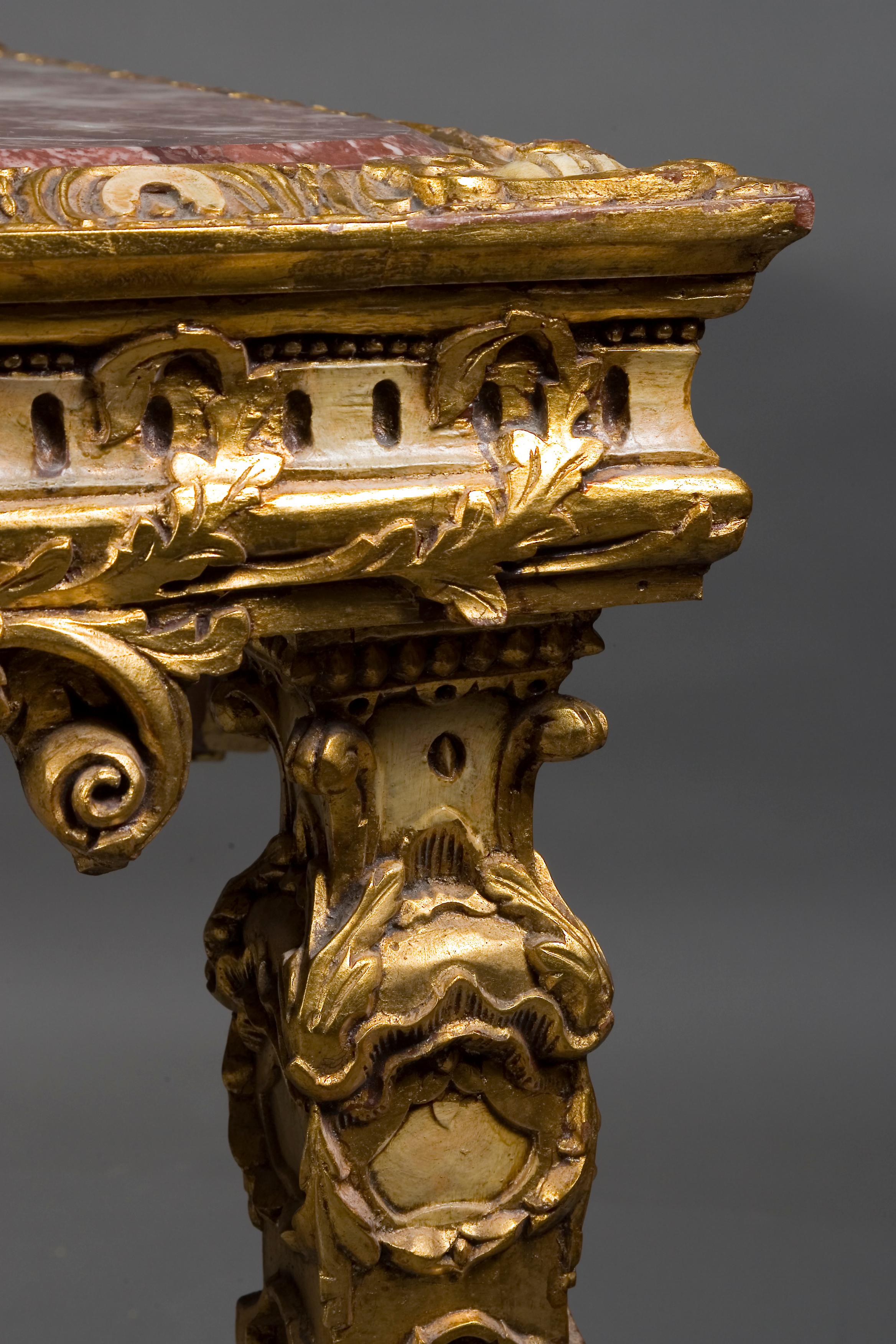 French Richly Decorated Salon-Table in Louis XVI Style  For Sale