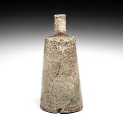 Richly Textured Bottle Vase by Danish Potter Hans Vangsø