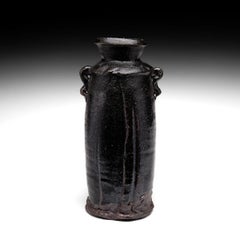Richly Textured Tall Vase by Danish Potter Hans Vangsø