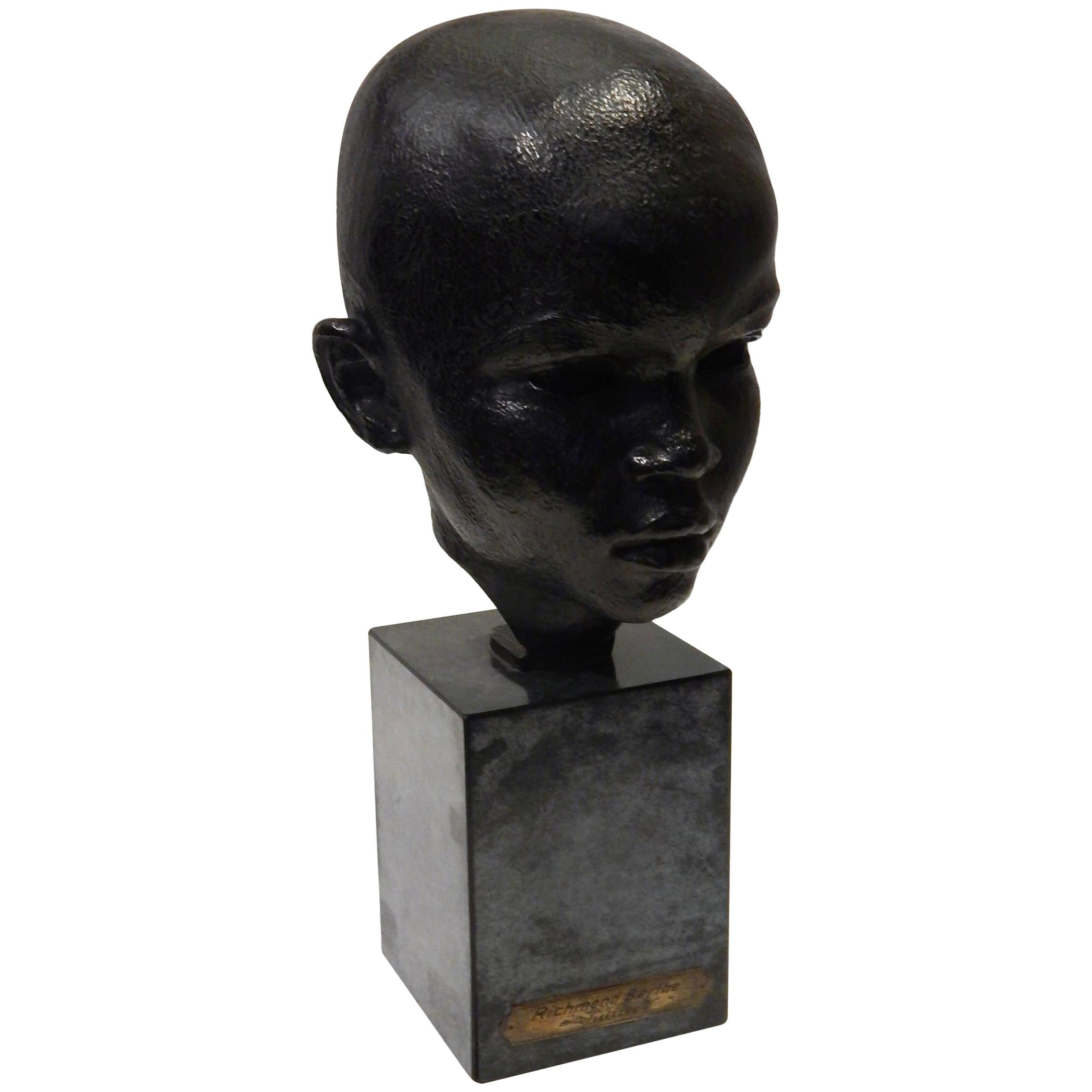 Richmond Barthe Important African American Artist Bronze Head, "Julius"