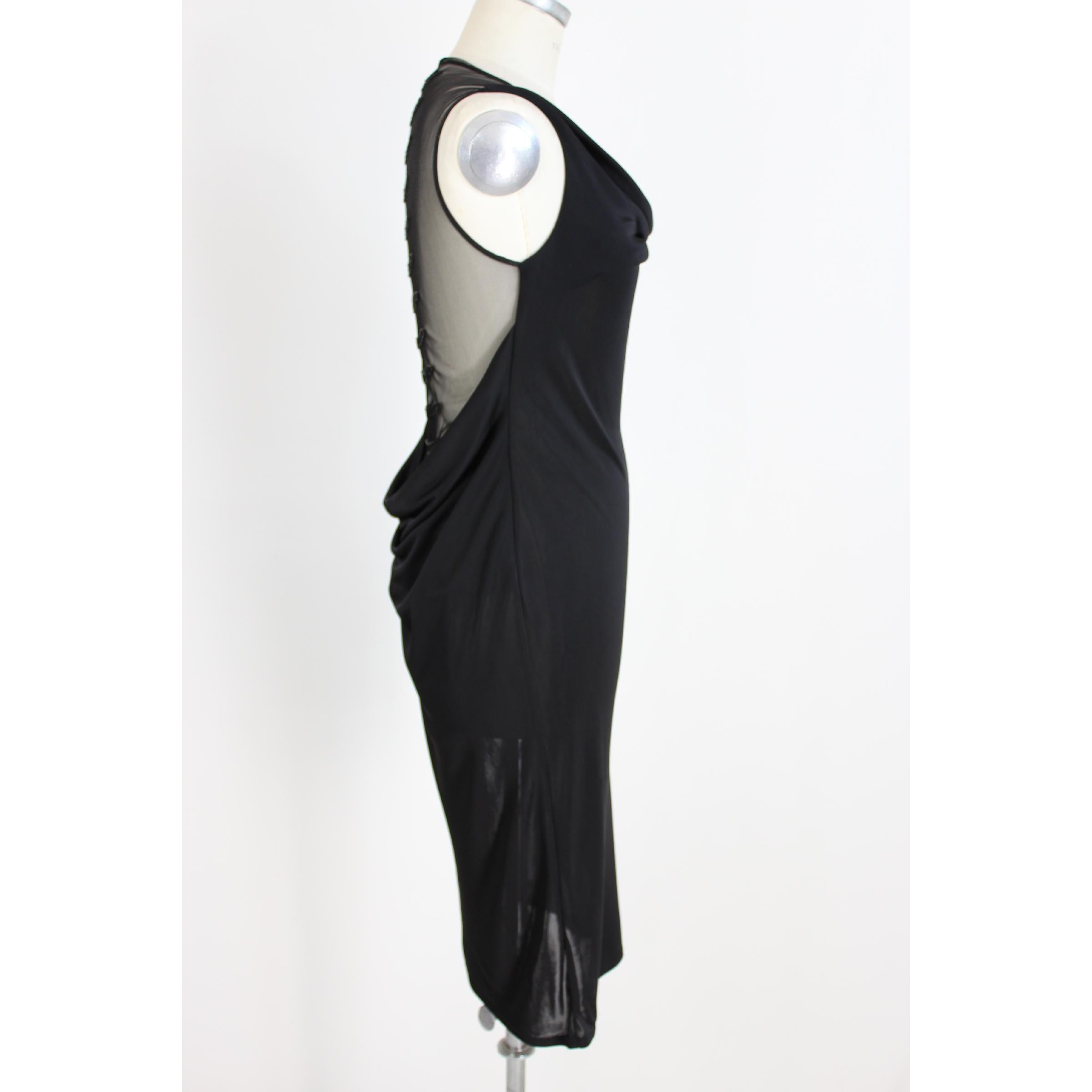 Richmond Black Sequins Transparent Long Evening Dress For Sale 1