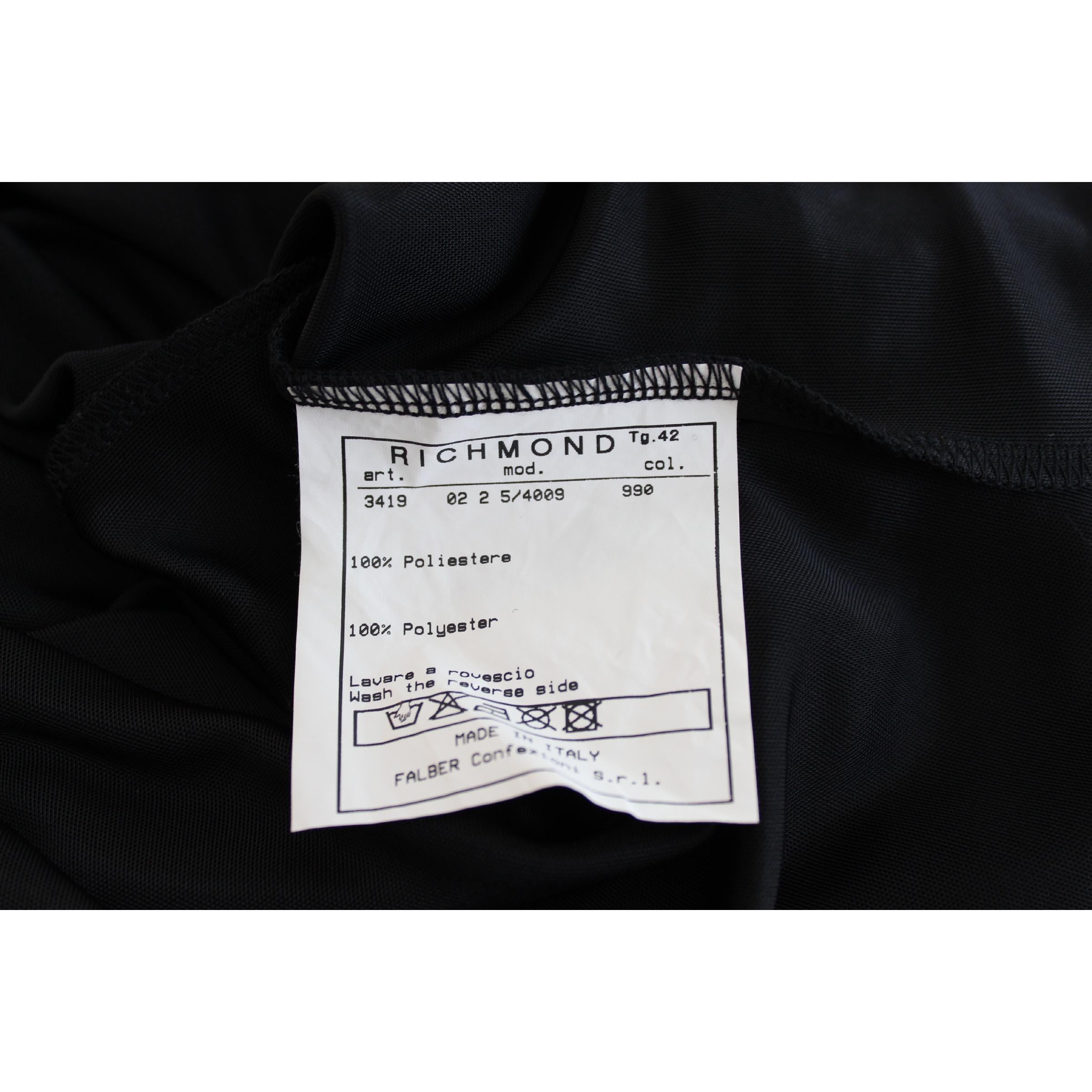 Richmond Black Sequins Transparent Long Evening Dress For Sale 2