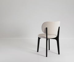 Richmond Contemporary Dining Chair in Wood and Fabric