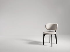 Richmond Contemporary Dining Chair in Wood and Fabric