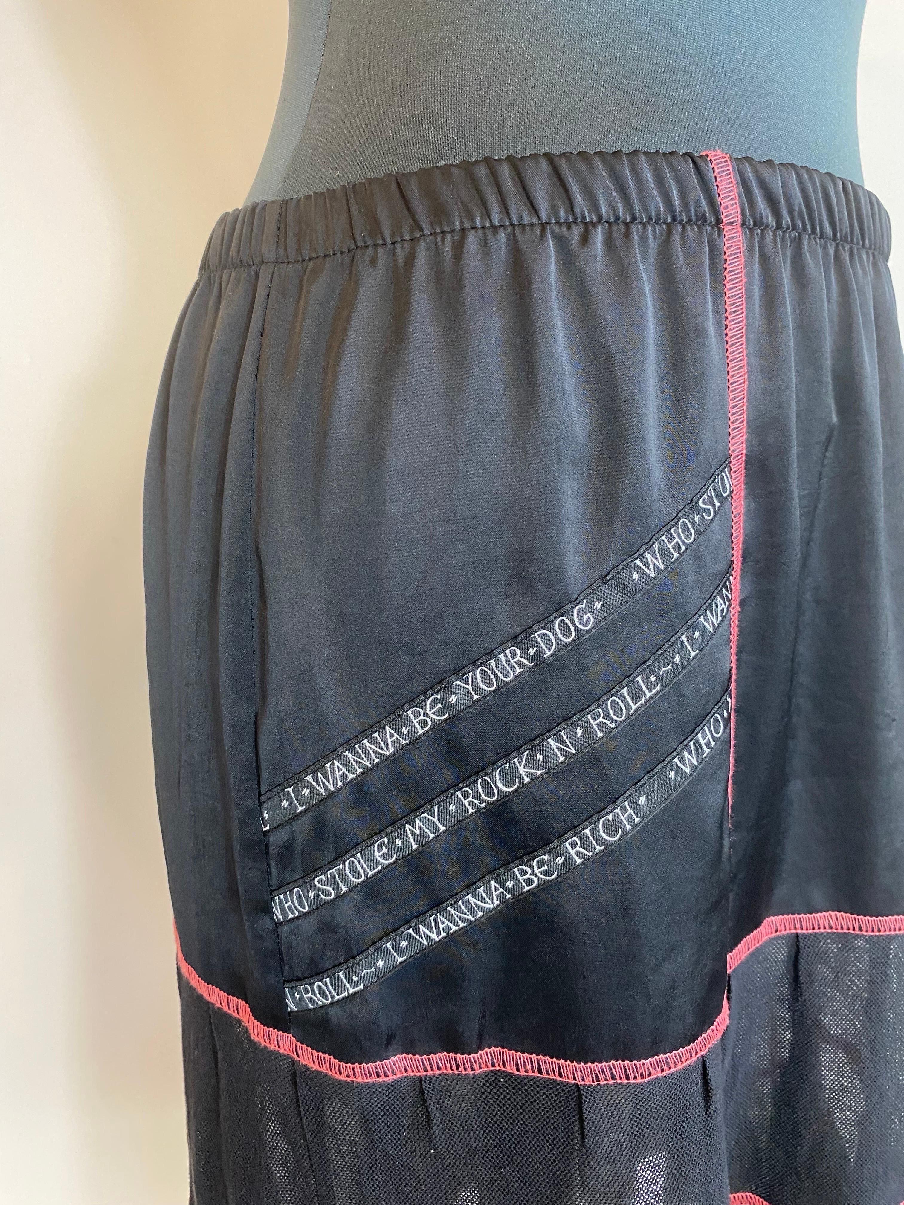 Black Richmond grunge Skirt For Sale