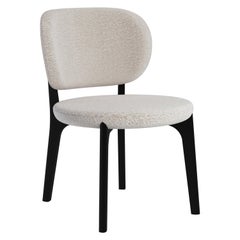 Richmond Lounge Chair in Fabric and Wood by Secolo