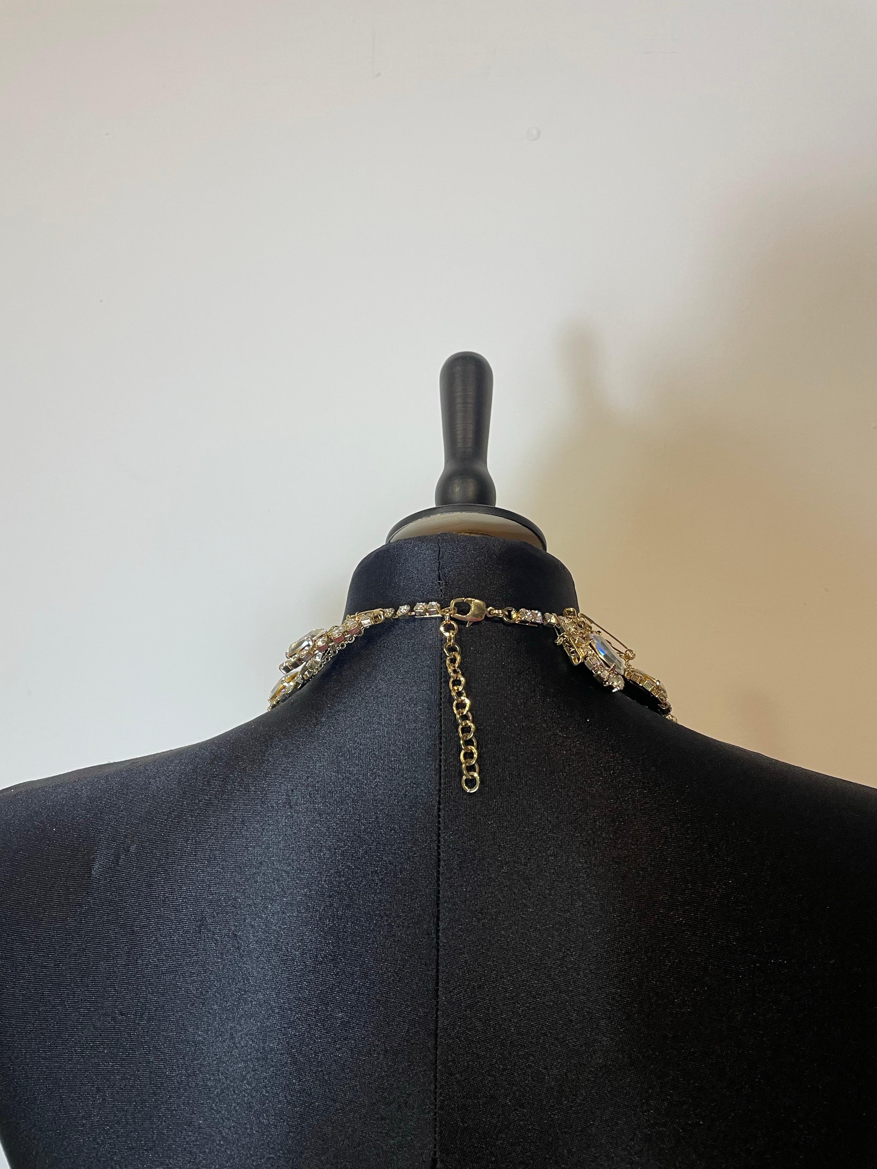 Collana Richmond Statement in metallo dorato in vendita 6