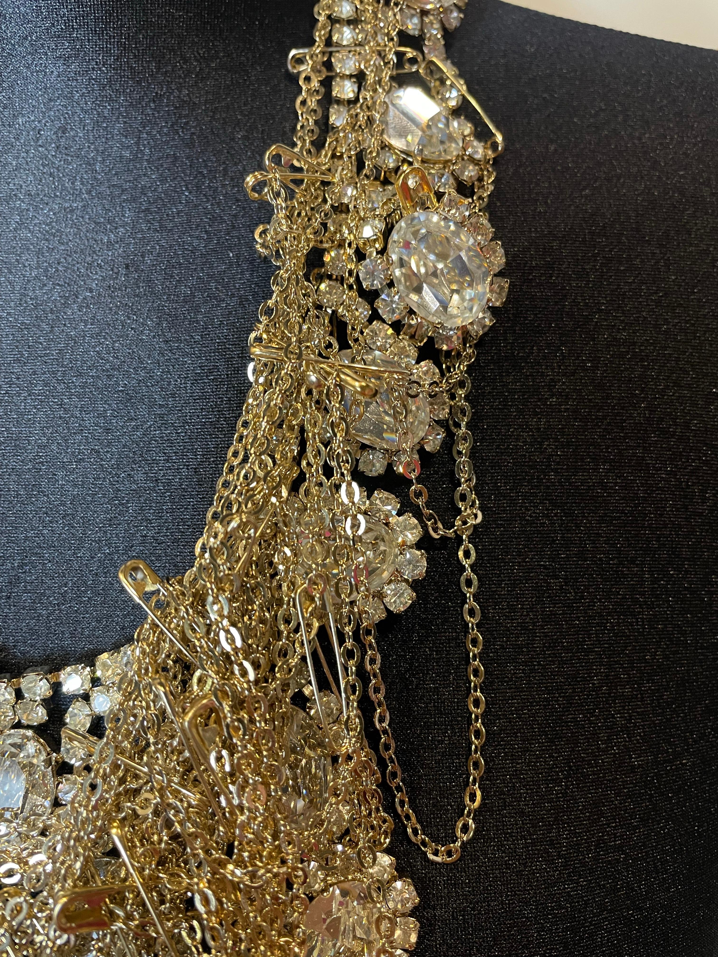 Collana Richmond Statement in metallo dorato in vendita 7