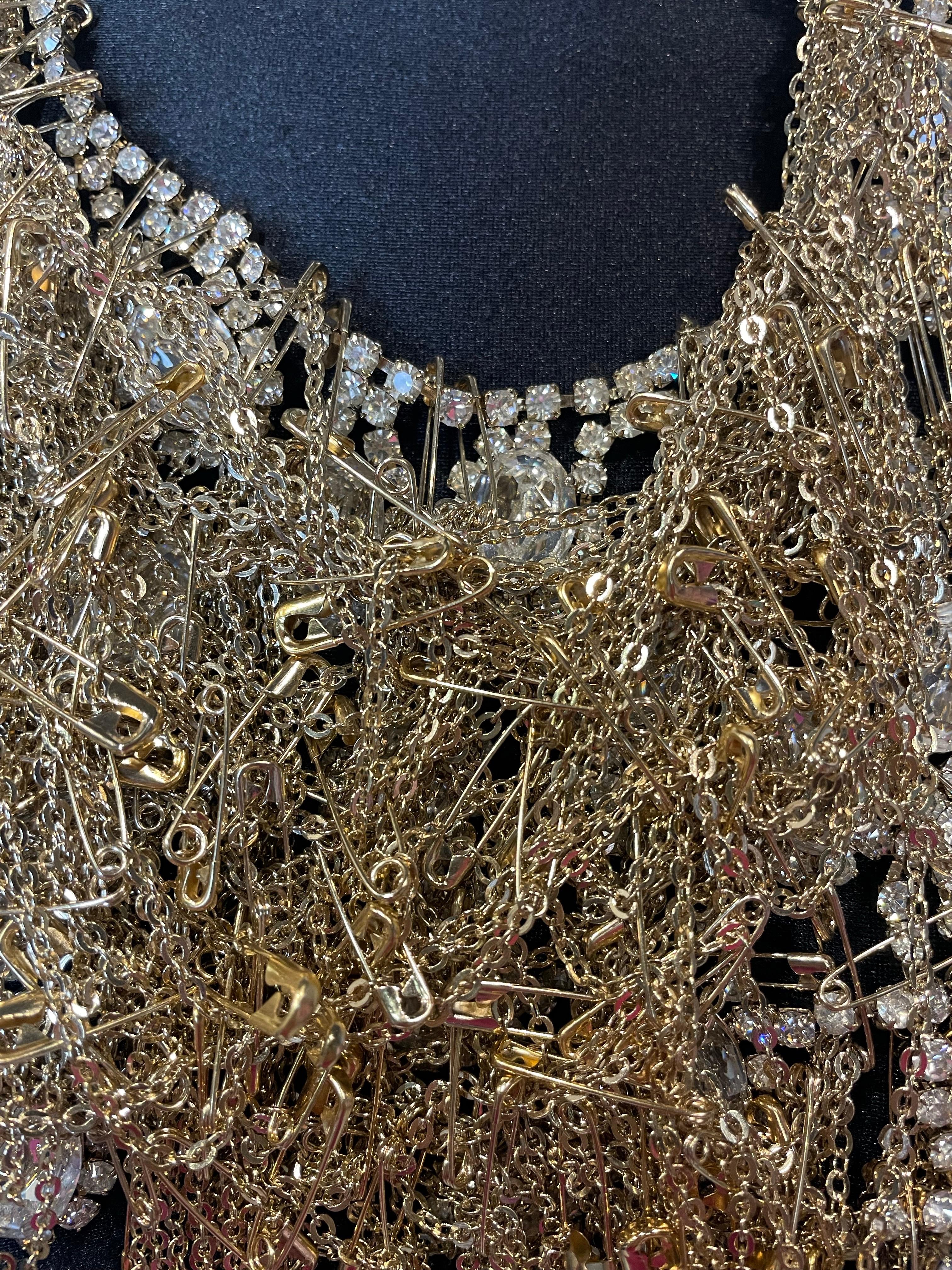 Collana Richmond Statement in metallo dorato in vendita 8