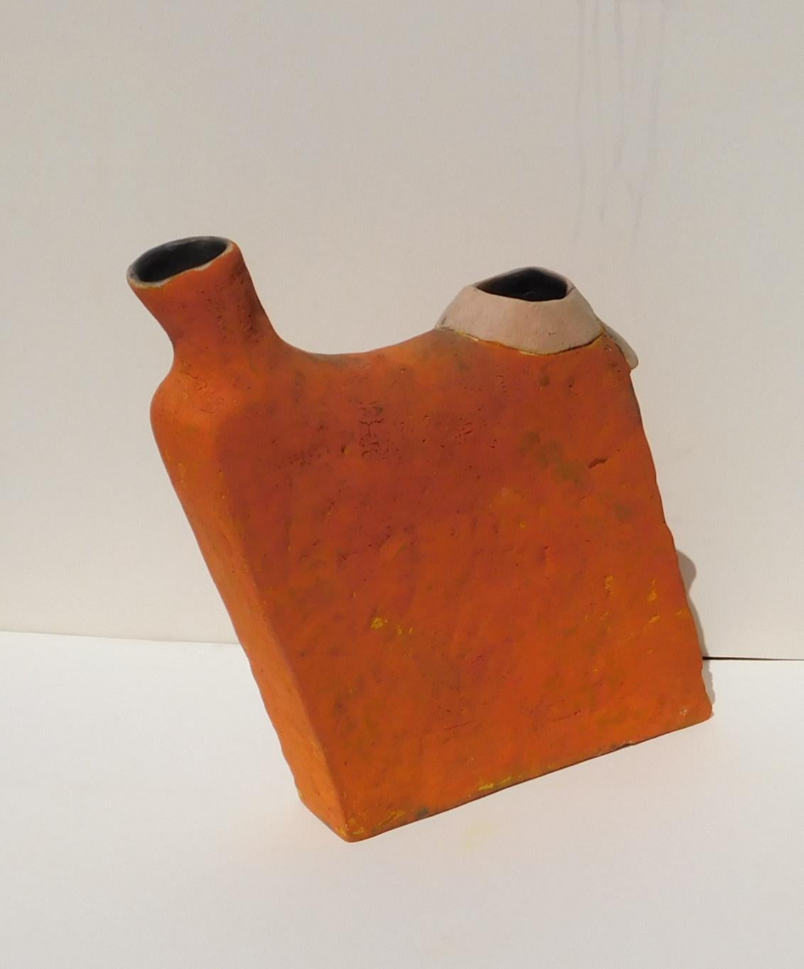 Rick Dillingham Contemporary Pottery Artist - Ceramic Sculpture Gas Can Series In Good Condition In Phoenix, AZ